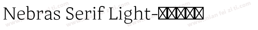 Nebras Serif Light字体转换